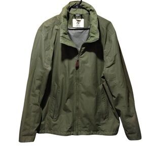 AIGLE Women's Short Hooded MTG Jacket XXL Olive Green